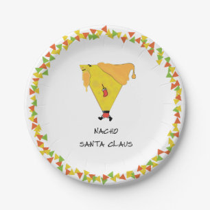 Nacho Santa mit Chips Pappteller