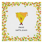 Nacho Santa mit Chips Poster (Vorderseite)