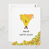 Nacho Santa mit Chips Postkarte (Vorne/Hinten)
