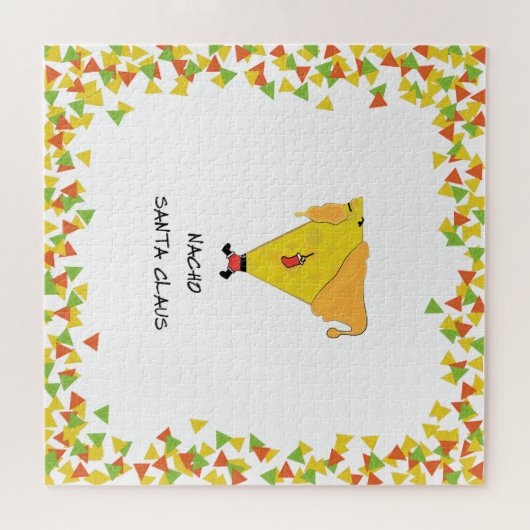 Nacho Santa mit Chips Puzzle (Horizontal)