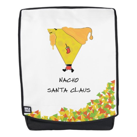 Nacho Santa mit Chips Rucksack (Vorderseite)