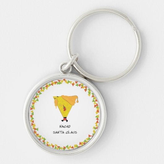Nacho Santa mit Chips Schlüsselanhänger (Vorne)