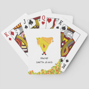 Nacho Santa mit Chips Spielkarten