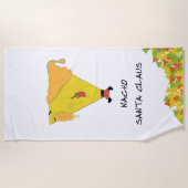 Nacho Santa mit Chips Strandtuch (Vorderseite)