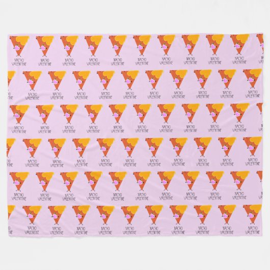 Nacho Valentine Fleecedecke (Vorderseite (Horizontal))