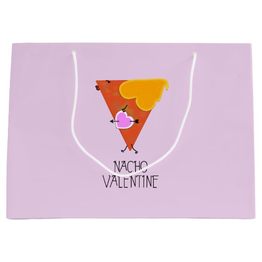 Nacho Valentine Große Geschenktüte (Vorderseite)