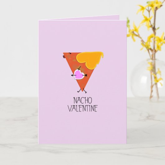 Nacho Valentine Karte (Gelbe Blume)