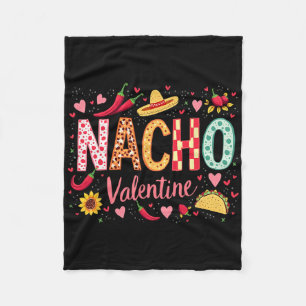 Nacho Valentine Lustiger Sombrero und Taco-Design  Fleecedecke