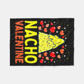 Nacho Valentine Valentines Day Food Pun Mexican Jo Fleecedecke (Vorderseite (Horizontal))