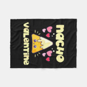Nacho Valentine Valentines Day Mexican Food Fleecedecke (Vorderseite (Horizontal))