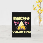 Nacho Valentine Valentines Day Mexican Food  Karte (Gelbe Blume)
