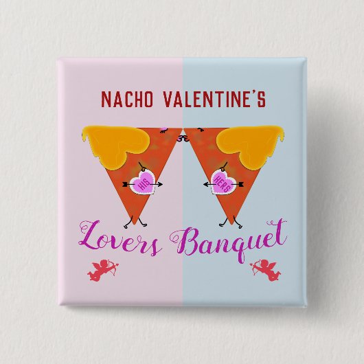 Nacho Valentinstag Event küssen Button (Vorderseite)