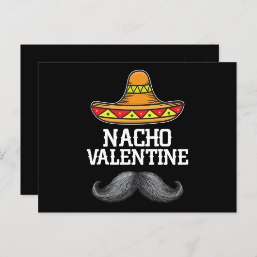 Nacho Valentinstag Mexicanisches Spanisches Eheman Postkarte (Vorne/Hinten)