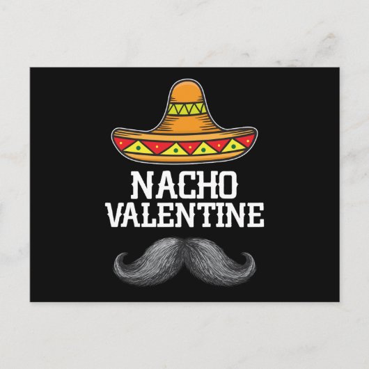 Nacho Valentinstag Mexicanisches Spanisches Eheman Postkarte (Vorderseite)