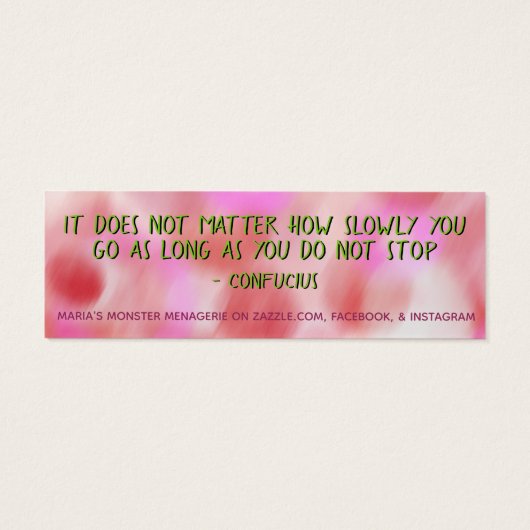 Nacho, w/quote, Glückskarten (Rückseite)