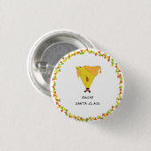 Nacho-Weihnachtsmann mit Chips Button (Vorne & Hinten)