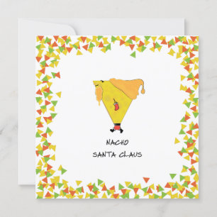 Nacho-Weihnachtsmann mit Chips Einladung