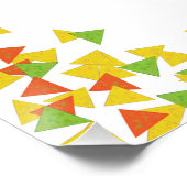 Nacho-Weihnachtsmann mit Chips Poster (Ecke)