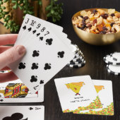 Nacho-Weihnachtsmann mit Chips Spielkarten (In Situ)