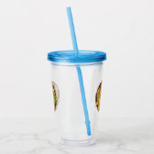 Nachos-Cartoon-Abbildung Acryltrinkbecher (Links)