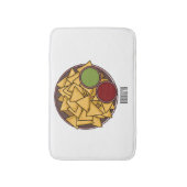 Nachos-Cartoon-Abbildung Badematte (Vorderseite Vertikal)