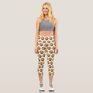Nachos-Cartoon-Abbildung Capri Leggings