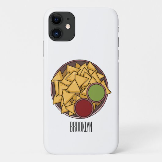 Nachos-Cartoon-Abbildung Case-Mate iPhone Hülle (Rückseite)