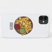 Nachos-Cartoon-Abbildung Case-Mate iPhone Hülle (Rückseite (Horizontal))