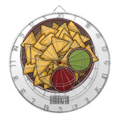 Nachos-Cartoon-Abbildung Dartscheibe (vorne)