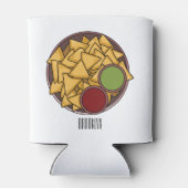 Nachos-Cartoon-Abbildung Dosenkühler (Rückseite)