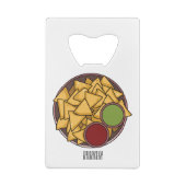 Nachos-Cartoon-Abbildung Geldbeutel Flaschenöffner (Rückseite)