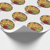 Nachos-Cartoon-Abbildung Geschenkpapier (Ecke)