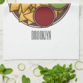 Nachos-Cartoon-Abbildung Geschirrtuch (Gefaltet)