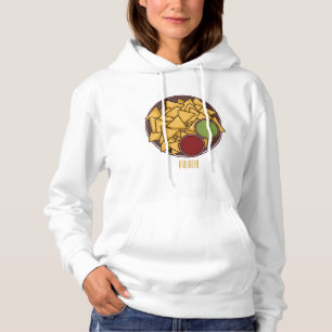 Nachos-Cartoon-Abbildung Hoodie