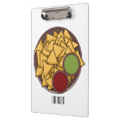 Nachos-Cartoon-Abbildung Klemmbrett (Links)