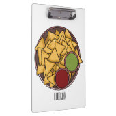 Nachos-Cartoon-Abbildung Klemmbrett (Rechts)