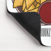 Nachos-Cartoon-Abbildung Mousepad (Ecke)