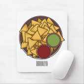 Nachos-Cartoon-Abbildung Mousepad (Mit Mouse)