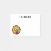 Nachos-Cartoon-Abbildung Post-it Klebezettel (Vorderseite)
