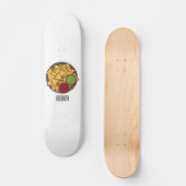 Nachos-Cartoon-Abbildung Skateboard (Vorderseite)