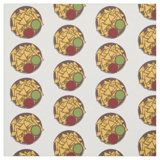 Nachos-Cartoon-Abbildung Stoff (Muster)