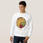 Nachos-Cartoon-Abbildung Sweatshirt (Vorne ganz)