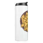 Nachos-Cartoon-Abbildung Thermosbecher (Nach links gedreht)