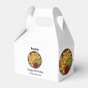 Nachos Cartoon-Illustration Geschenkschachtel