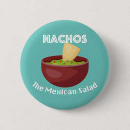 Nachos, der mexikanische Salat - Round Button