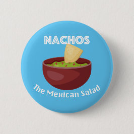Nachos, der mexikanische Salat - Round Button