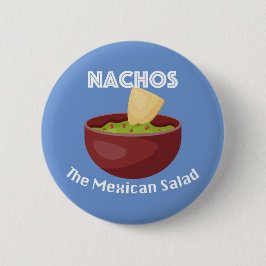 Nachos, der mexikanische Salat - Round Button
