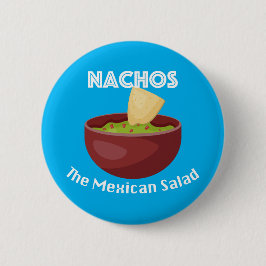 Nachos, der mexikanische Salat - Round Button
