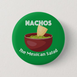 Nachos, der mexikanische Salat - Round Button