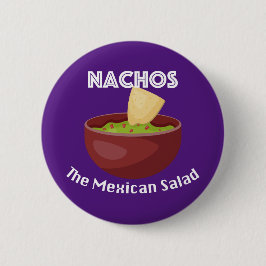 Nachos, der mexikanische Salat - Round Button